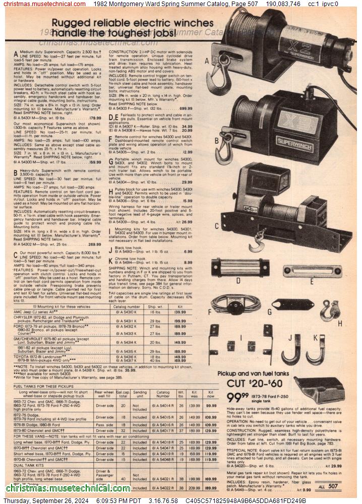 1982 Montgomery Ward Spring Summer Catalog, Page 507