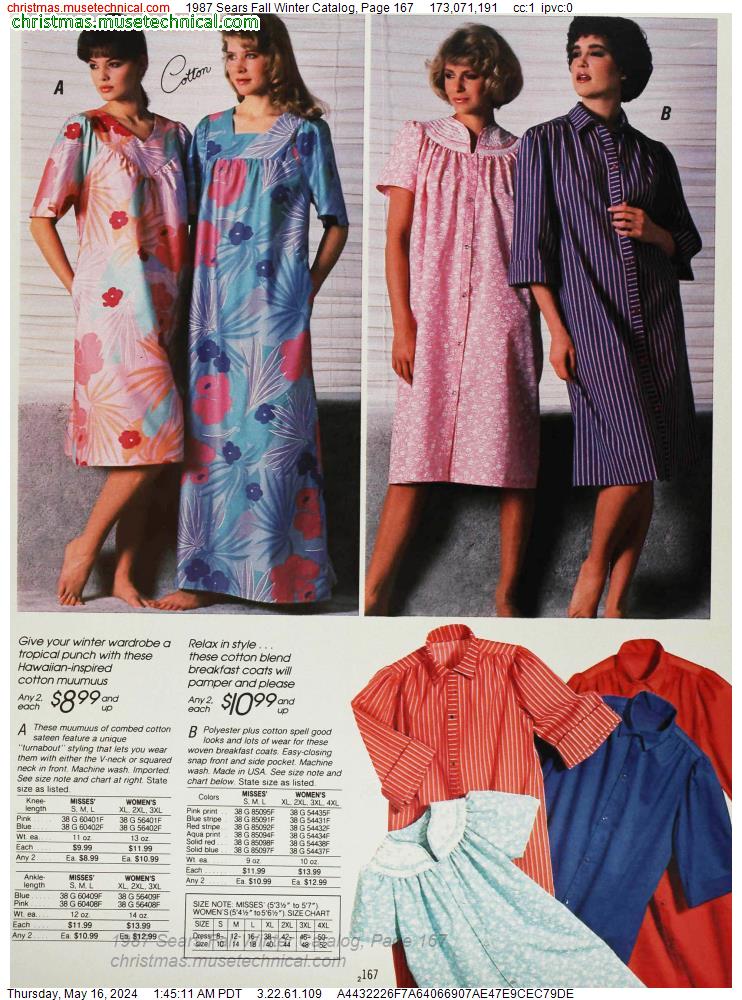1987 Sears Fall Winter Catalog, Page 167