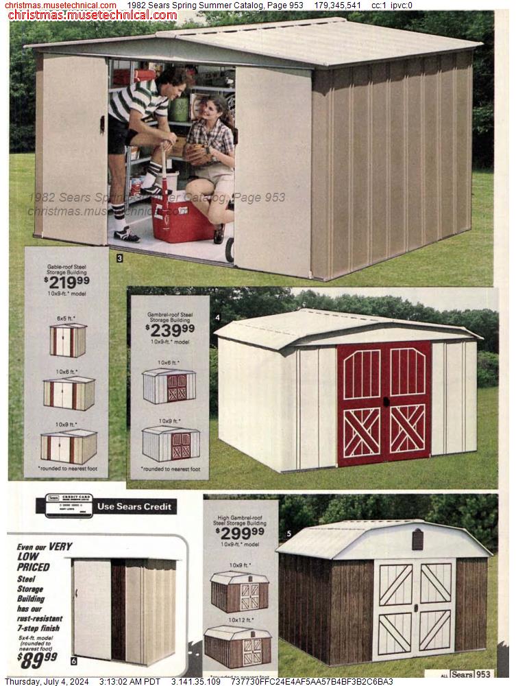 1982 Sears Spring Summer Catalog, Page 953