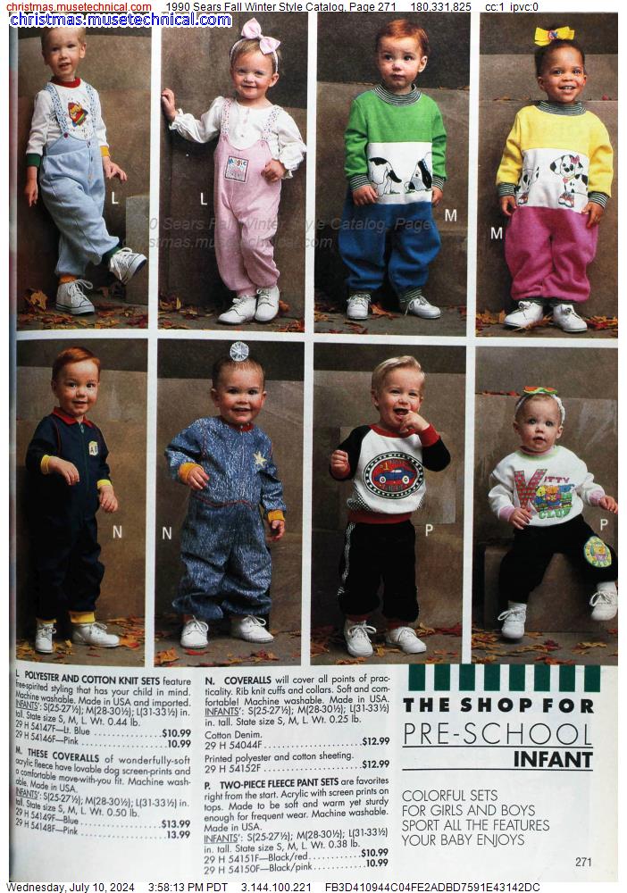 1990 Sears Fall Winter Style Catalog, Page 271