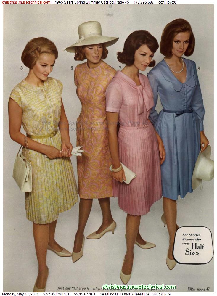 1965 Sears Spring Summer Catalog, Page 45