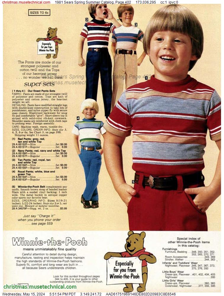 1981 Sears Spring Summer Catalog, Page 402