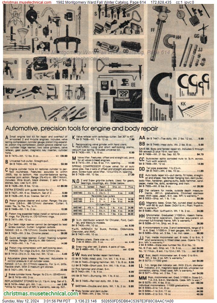 1982 Montgomery Ward Fall Winter Catalog, Page 614