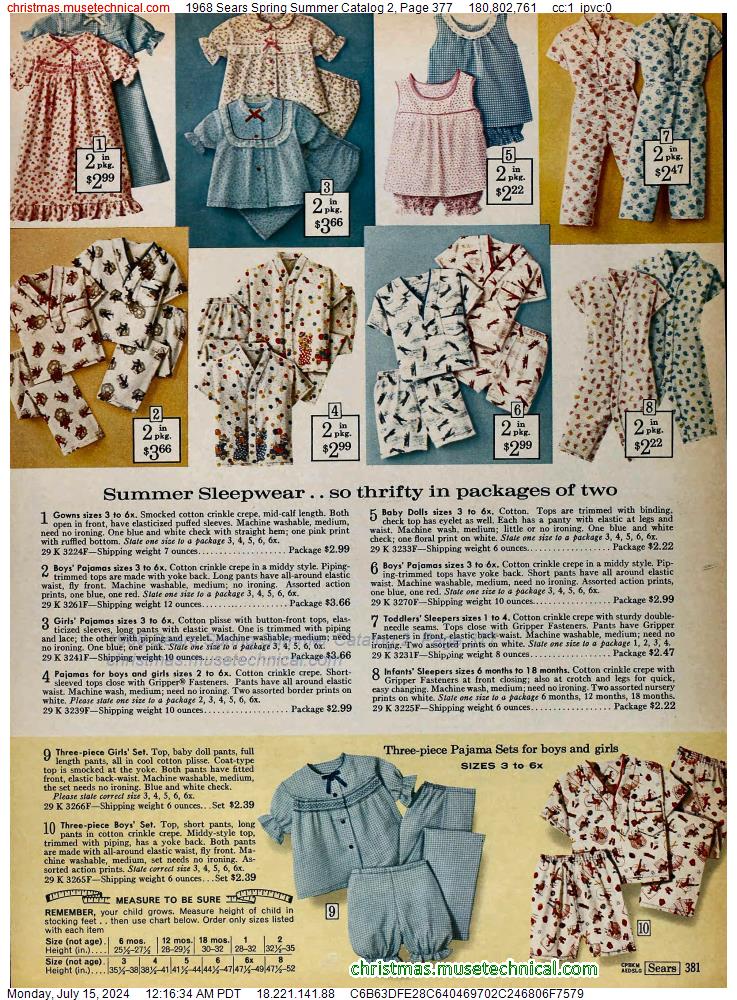 1968 Sears Spring Summer Catalog 2, Page 377