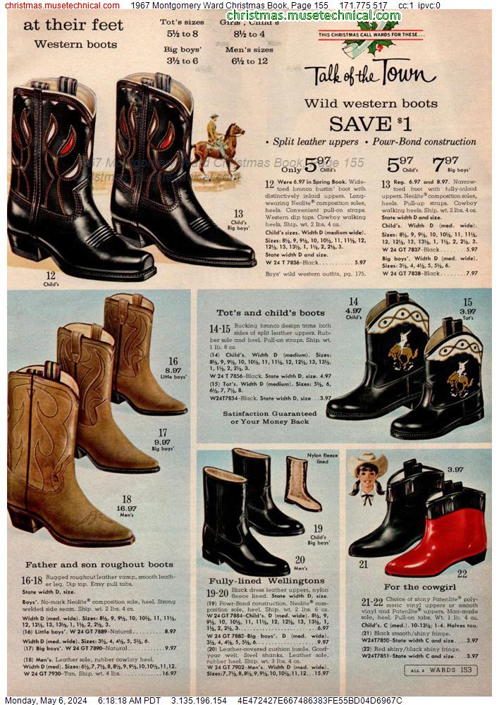 1967 Montgomery Ward Christmas Book, Page 155