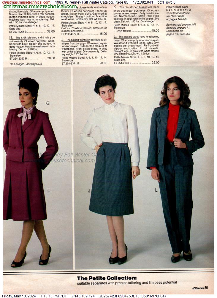 1983 JCPenney Fall Winter Catalog, Page 85