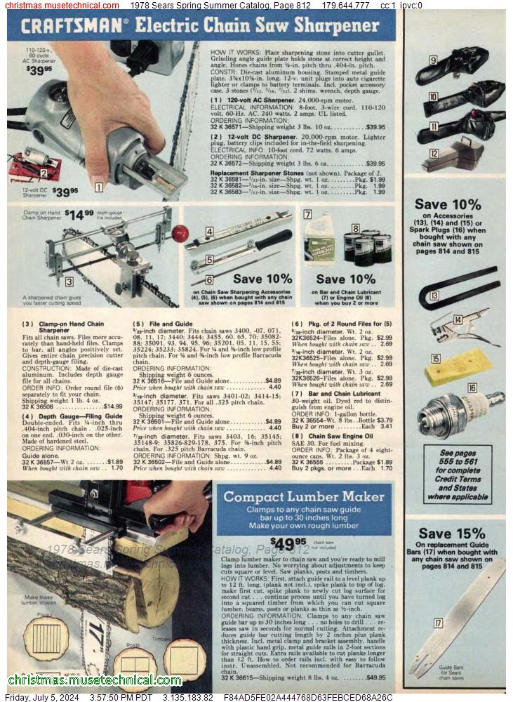 1978 Sears Spring Summer Catalog, Page 812