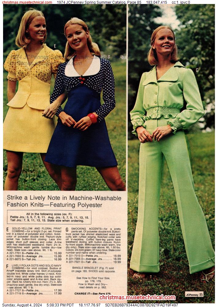 1974 JCPenney Spring Summer Catalog, Page 85