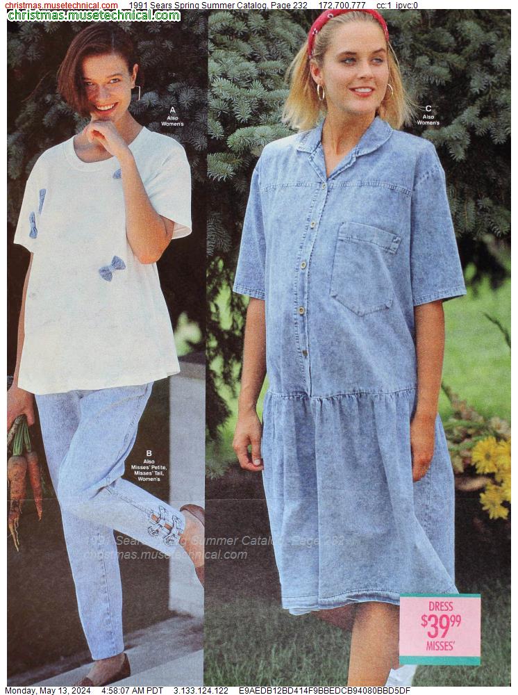 1991 Sears Spring Summer Catalog, Page 232