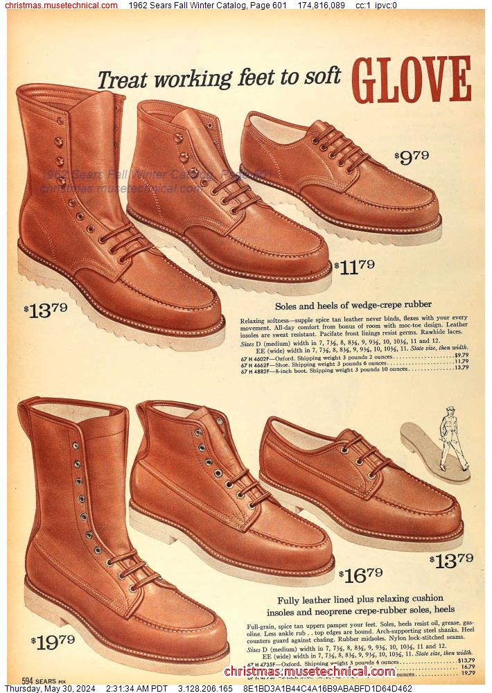 1962 Sears Fall Winter Catalog, Page 601