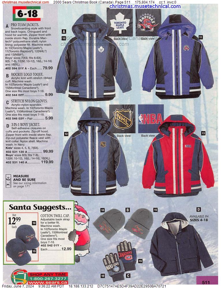2000 Sears Christmas Book (Canada), Page 511