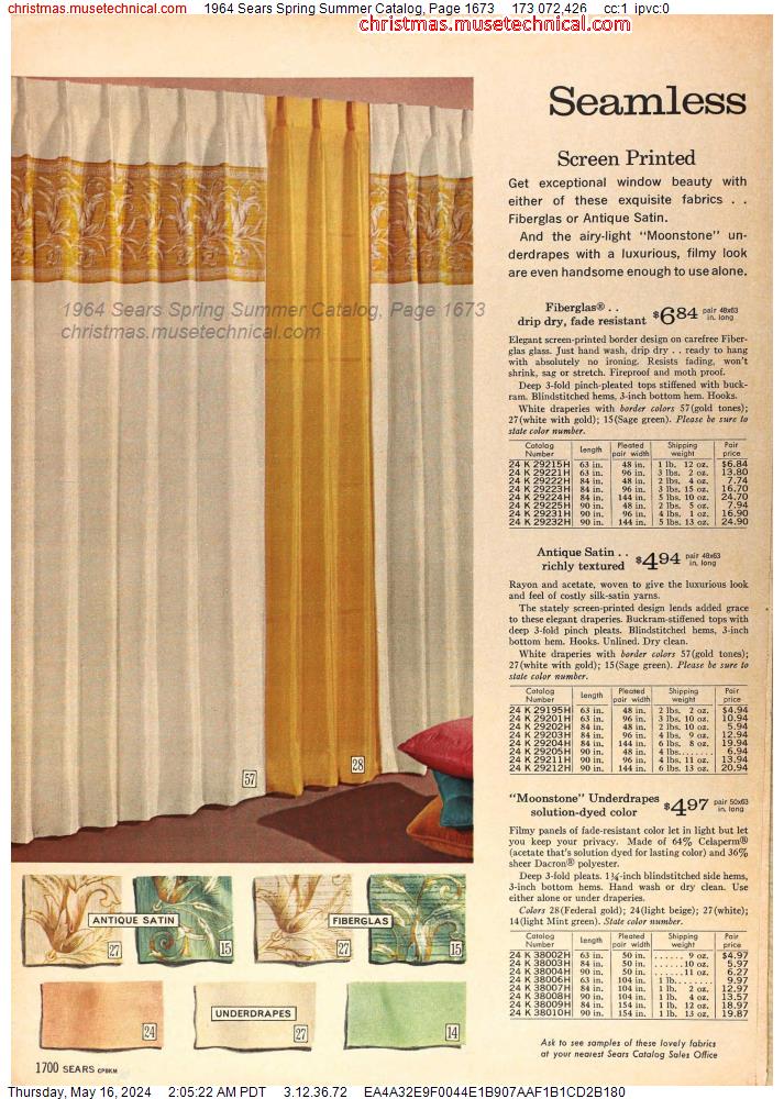 1964 Sears Spring Summer Catalog, Page 1673