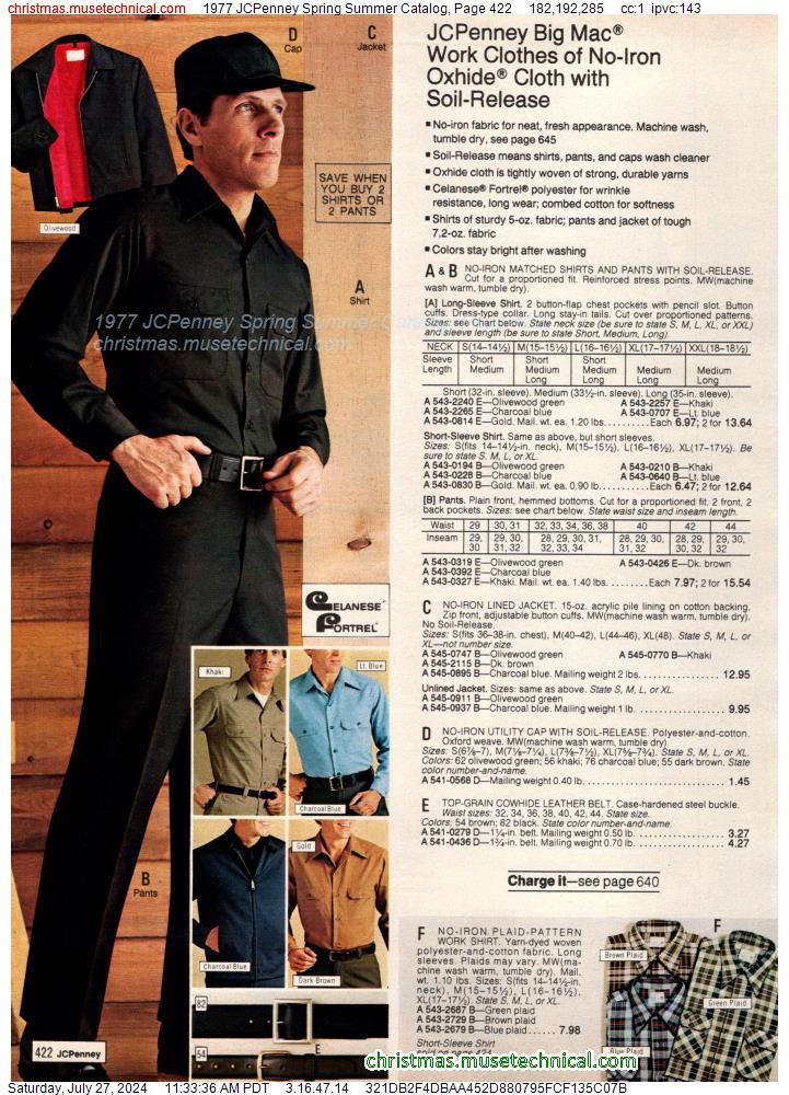 1977 JCPenney Spring Summer Catalog, Page 422
