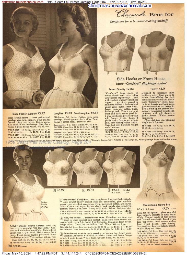 1959 Sears Fall Winter Catalog, Page 284