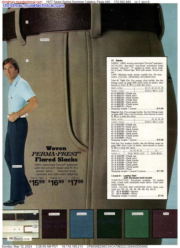 1977 Sears Spring Summer Catalog, Page 490