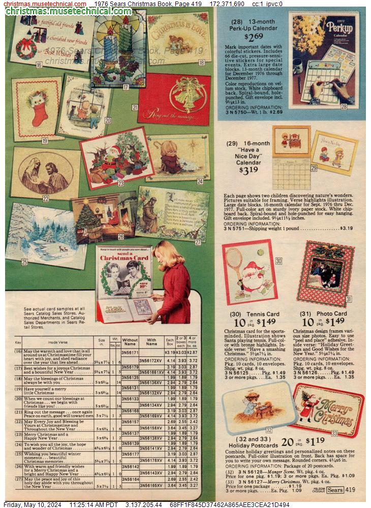 1976 Sears Christmas Book, Page 419