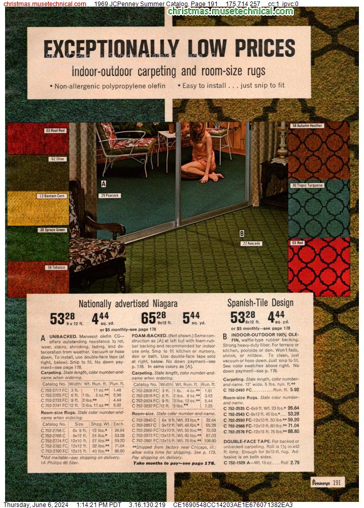 1969 JCPenney Summer Catalog, Page 191