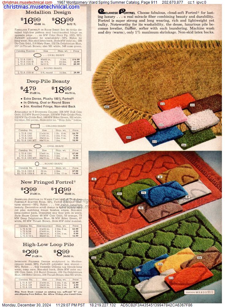 1967 Montgomery Ward Spring Summer Catalog, Page 911