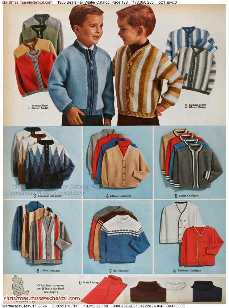 1965 Sears Fall Winter Catalog, Page 130