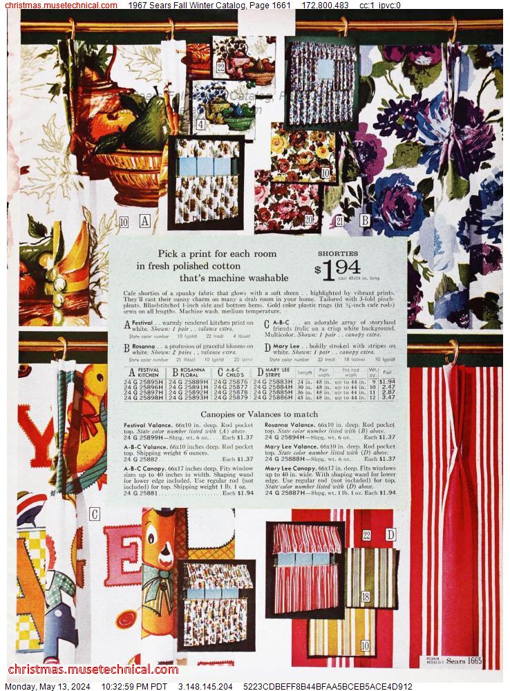 1967 Sears Fall Winter Catalog, Page 1661