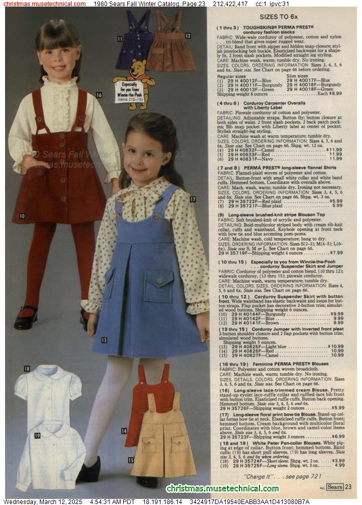 1980 Sears Fall Winter Catalog, Page 23