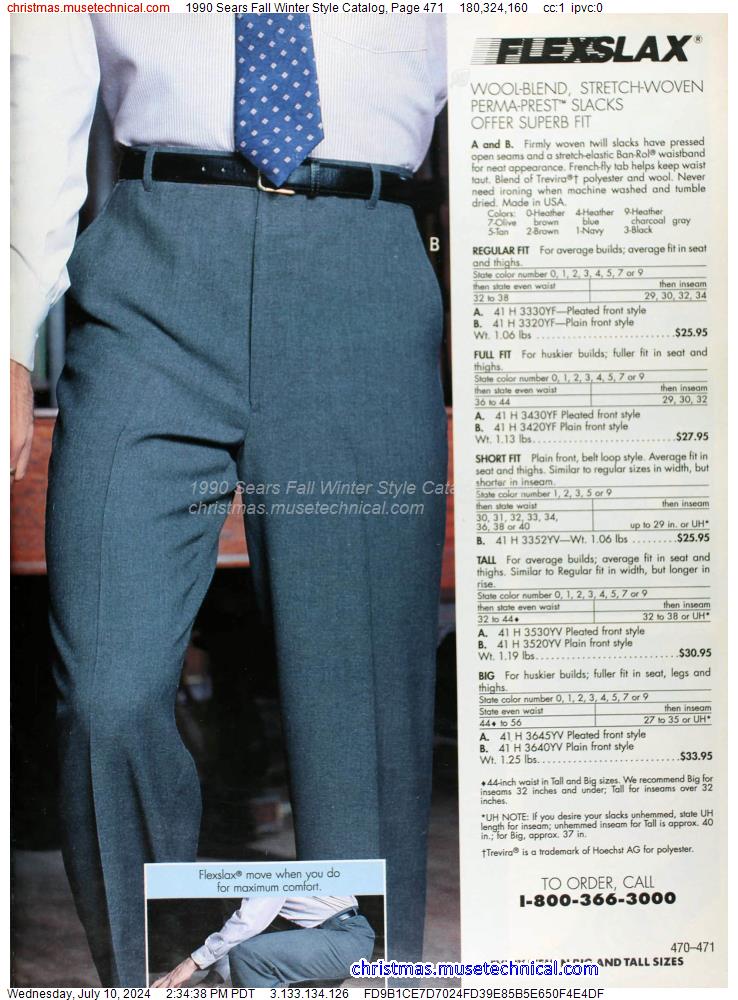 1990 Sears Fall Winter Style Catalog, Page 471
