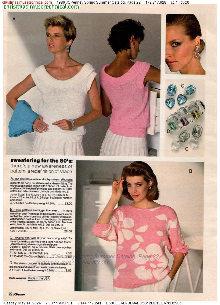 1986 JCPenney Spring Summer Catalog, Page 22