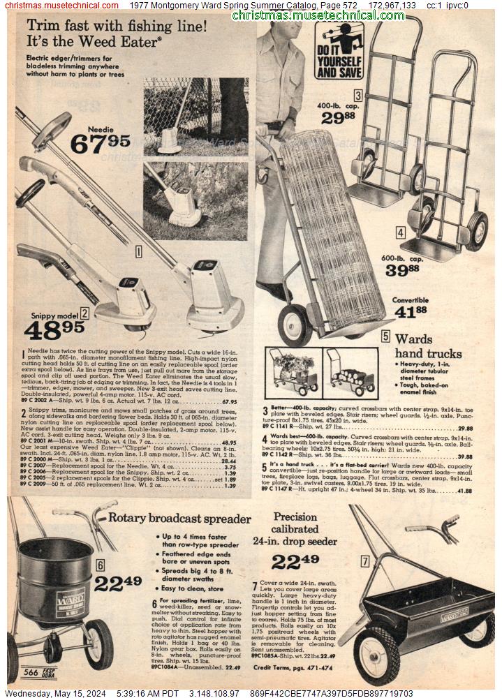 1977 Montgomery Ward Spring Summer Catalog, Page 572