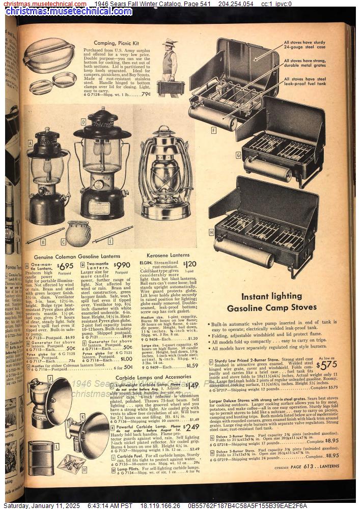 1946 Sears Fall Winter Catalog, Page 541