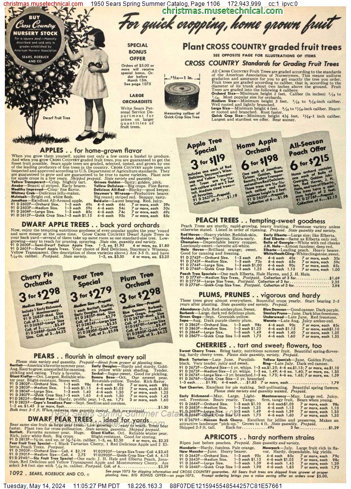 1950 Sears Spring Summer Catalog, Page 1106
