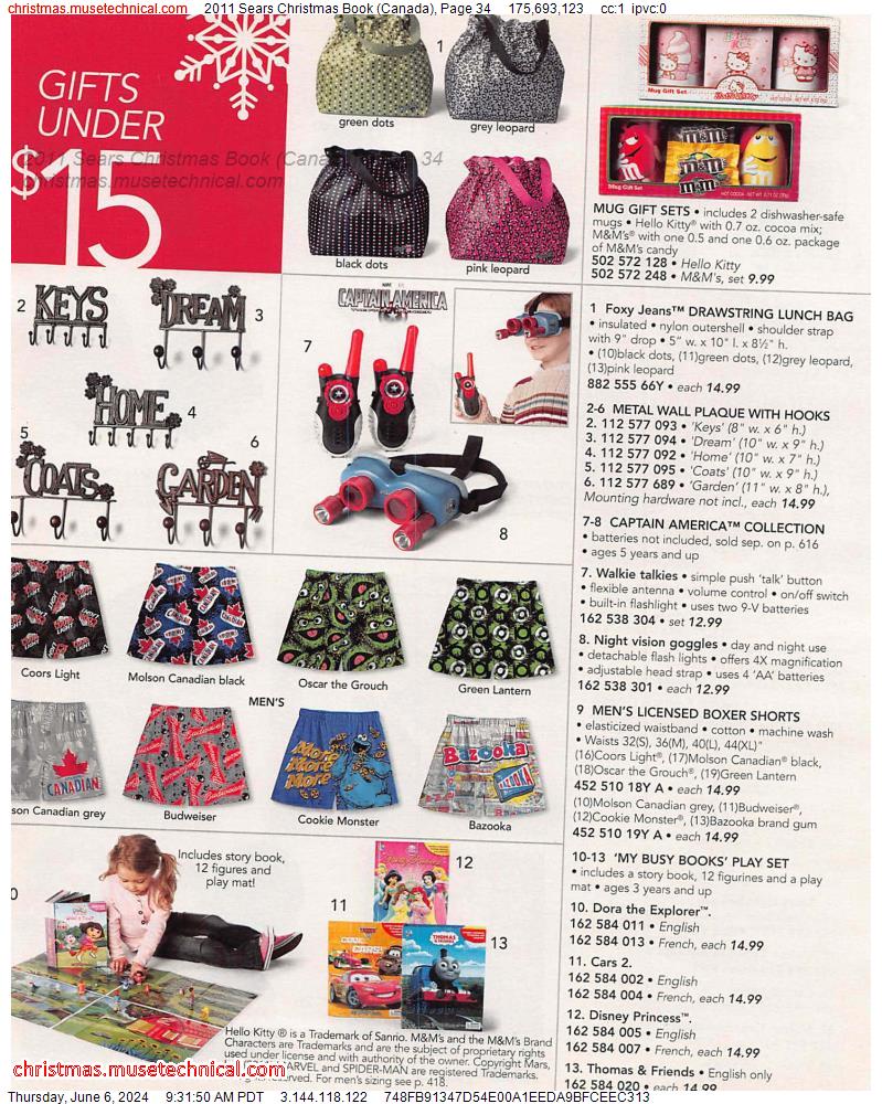 2011 Sears Christmas Book (Canada), Page 34