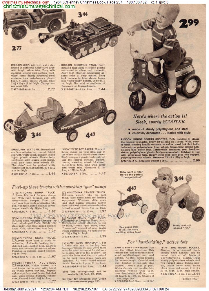 1964 JCPenney Christmas Book, Page 257