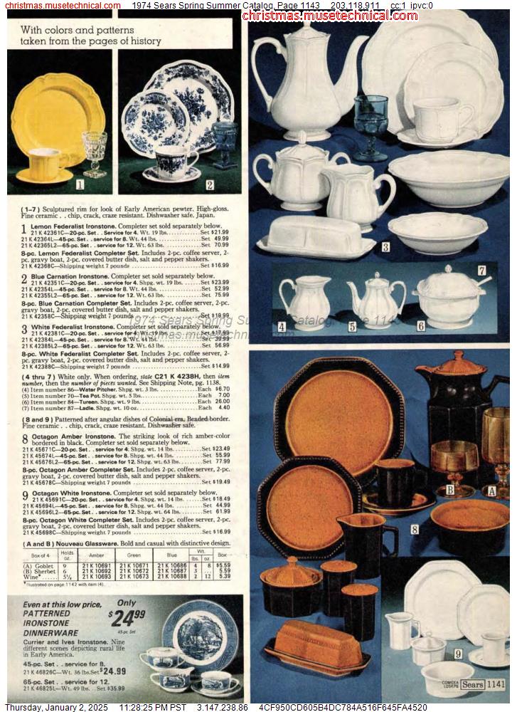 1974 Sears Spring Summer Catalog, Page 1143