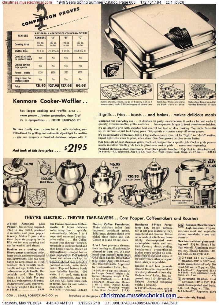 1949 Sears Spring Summer Catalog, Page 660