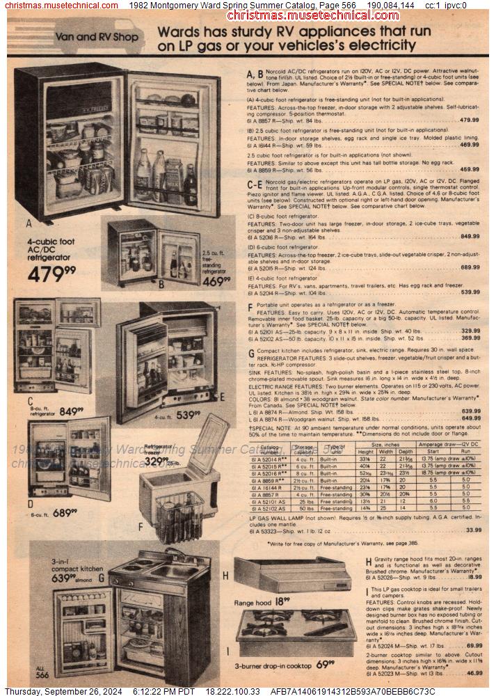 1982 Montgomery Ward Spring Summer Catalog, Page 566