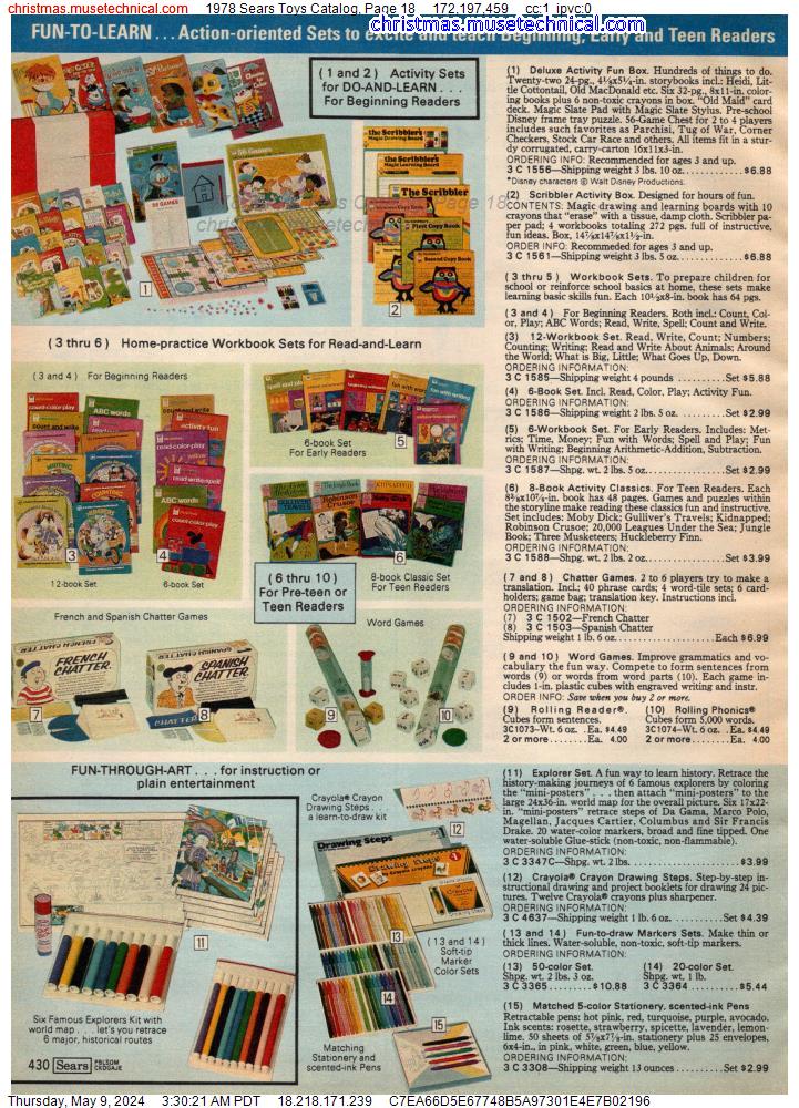 1978 Sears Toys Catalog, Page 18