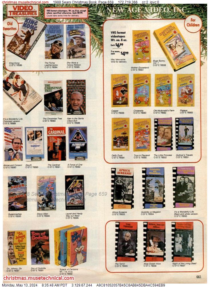 1988 Sears Christmas Book, Page 659