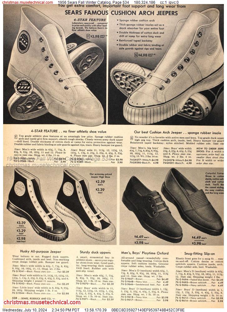 1956 Sears Fall Winter Catalog, Page 534