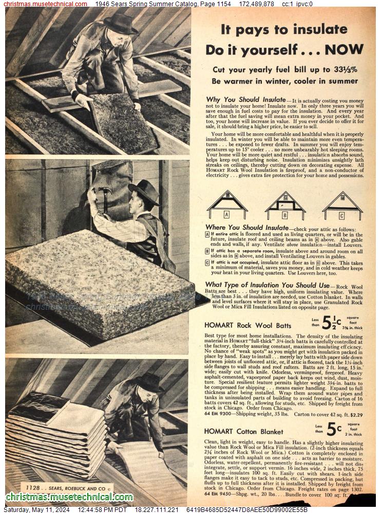 1946 Sears Spring Summer Catalog, Page 1154