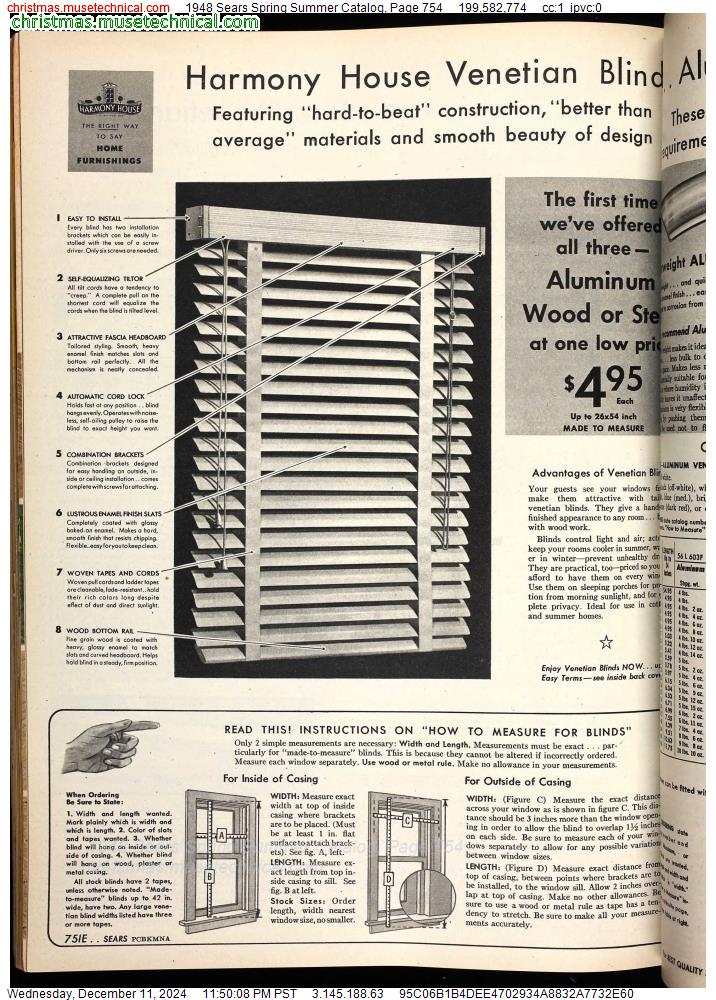 1948 Sears Spring Summer Catalog, Page 754