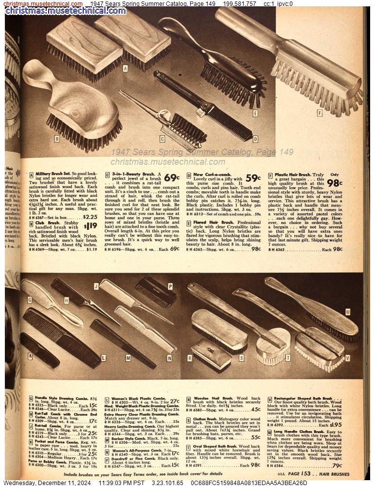 1947 Sears Spring Summer Catalog, Page 149