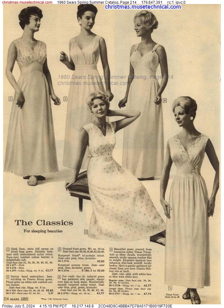 1960 Sears Spring Summer Catalog, Page 214
