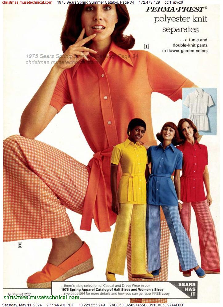 1975 Sears Spring Summer Catalog, Page 34