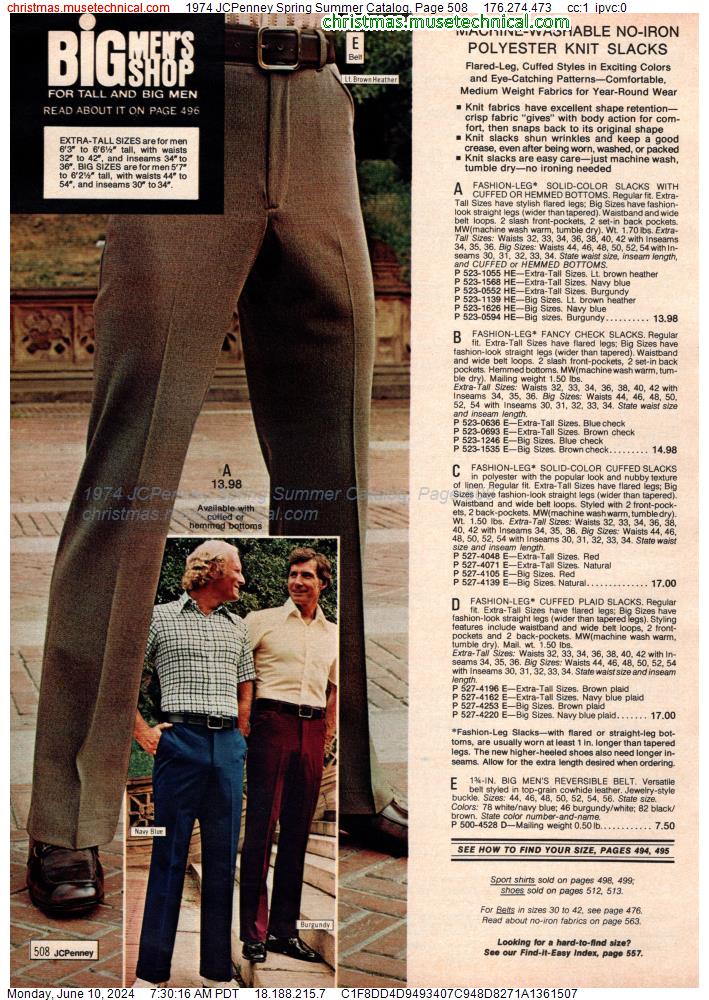 1974 JCPenney Spring Summer Catalog, Page 508