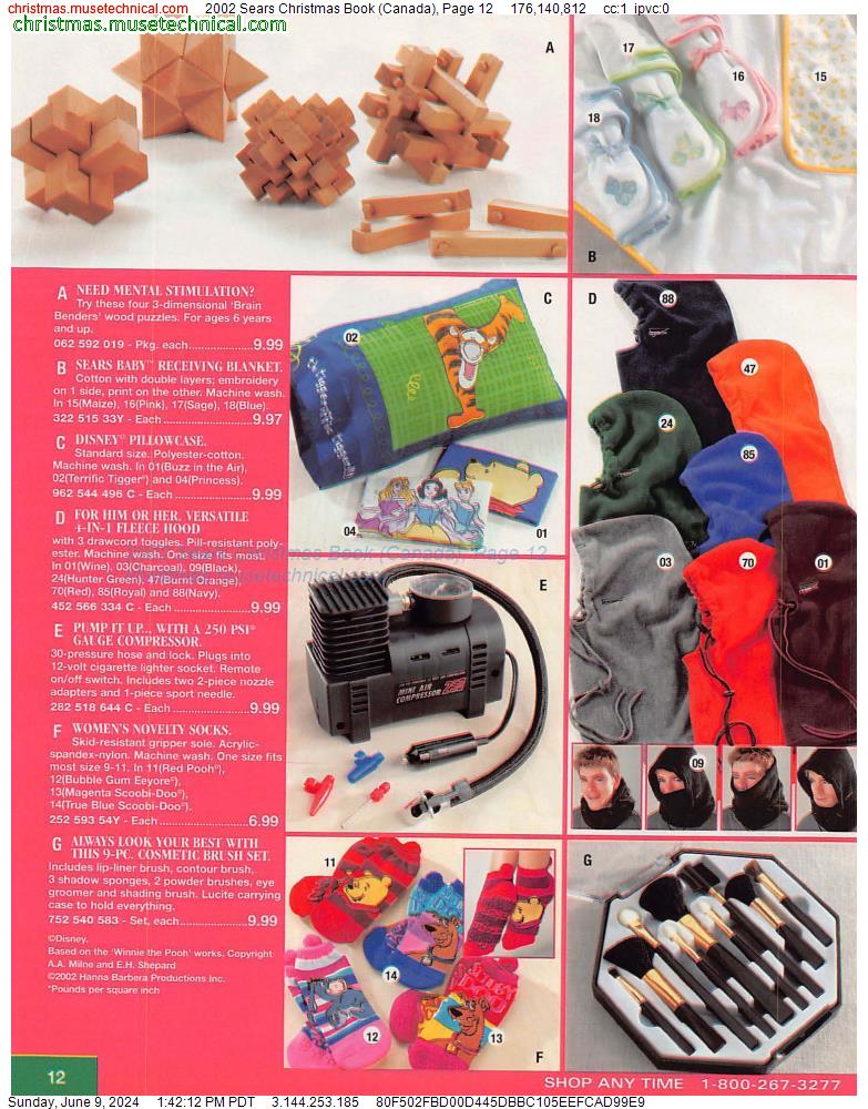 2002 Sears Christmas Book (Canada), Page 12