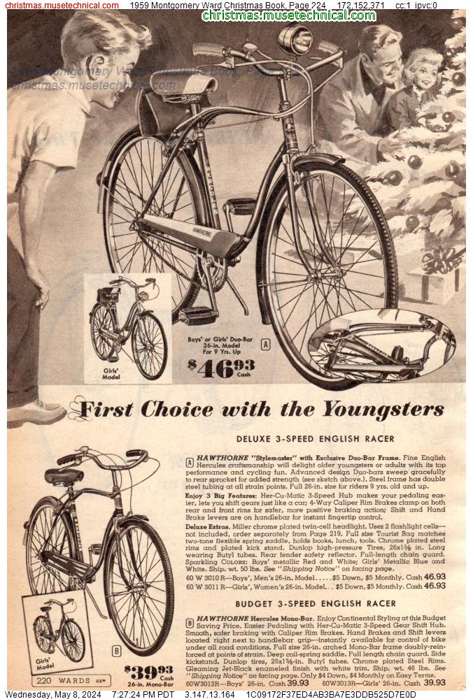 1959 Montgomery Ward Christmas Book, Page 224