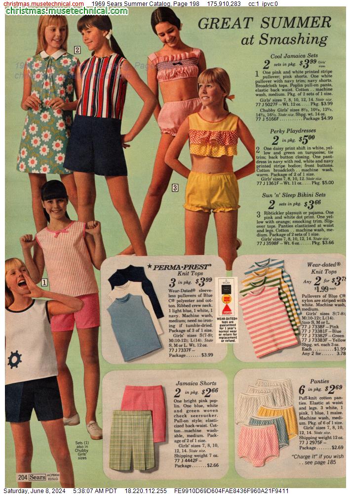 1969 Sears Summer Catalog, Page 198