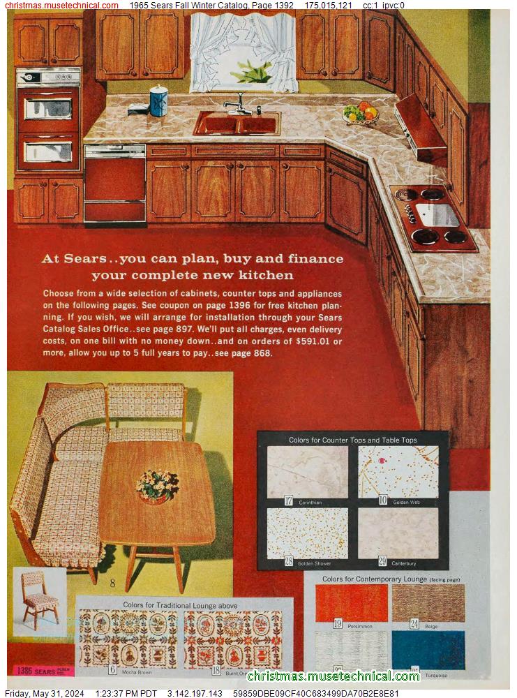 1965 Sears Fall Winter Catalog, Page 1392