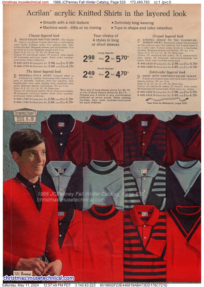 1966 JCPenney Fall Winter Catalog, Page 520