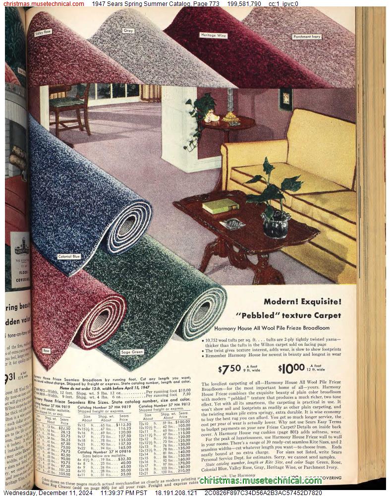 1947 Sears Spring Summer Catalog, Page 773